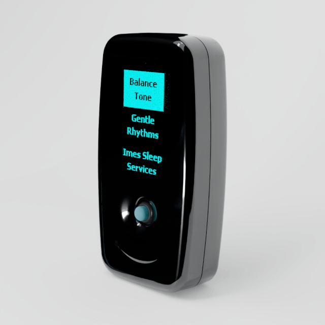 Close-up of Vagal Buddy as the joystick is nudged and the highlight moves from Balance to Gentle Rhythms